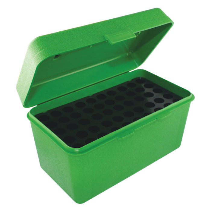 MTM DELUXE AMMO BOX 50-RD RIFLE GREEN