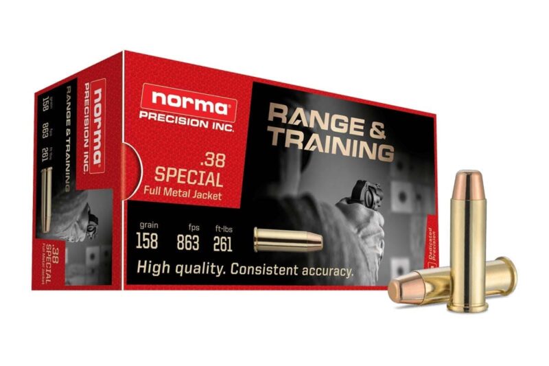 NORMA 38 SPECIAL FMJ 158GR AMMO 50RDS
