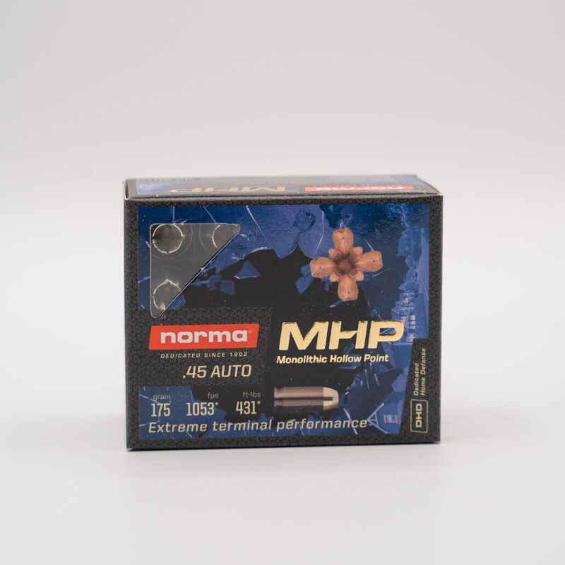 NORMA 45 ACP 175GR AMMO 20CT