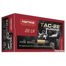 NORMA 22LR TAC SUBSONIC 500CT
