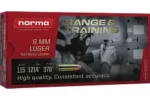 NORMA 9MM LUGER 115GR FMJ AMMO 20CT