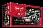 NORMA TAC-22 22LR 40GR LRN 1083FPS AMMO 50RDS