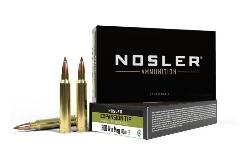 NOSLER 300 WSM 180GR LEAD FREE E-TIP AMMO 20RDS
