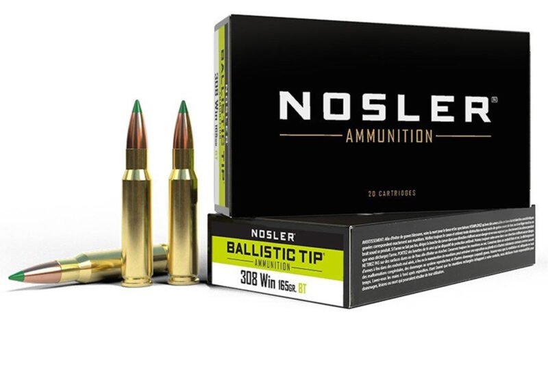 NOSLER 308 WINCHESTER 165GR BALLISTICTIP AMMO 20RDS