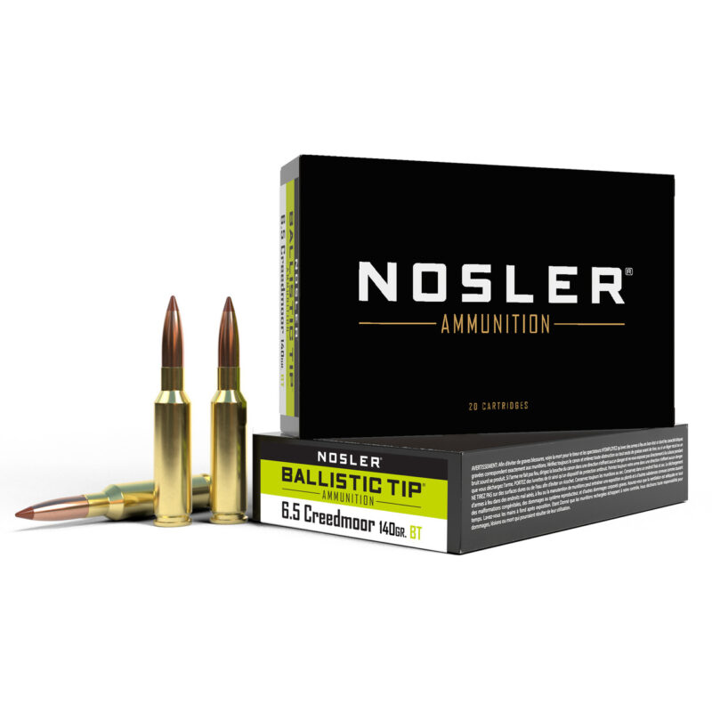 NOSLER 6.5 CREEDMOOR 140GR BT AMMO 20RDS
