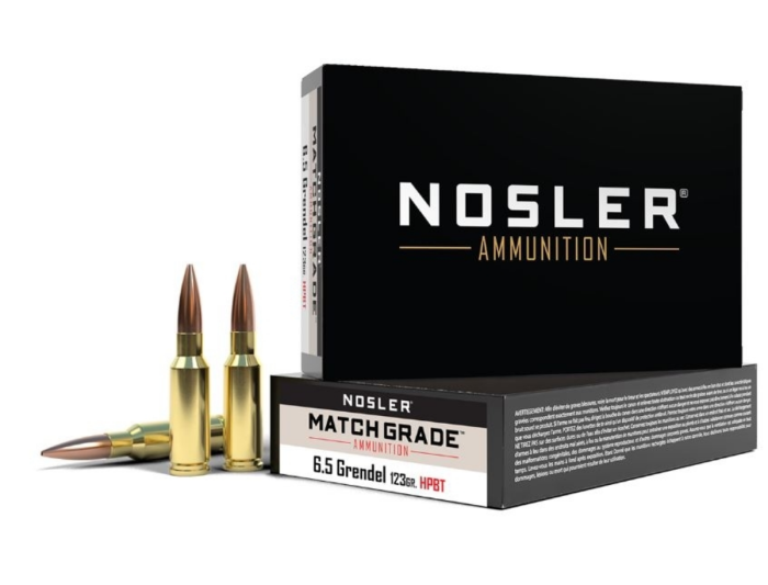 NOSLER MATCH 6.5 GRENDEL 123GR AMMO 20RDS