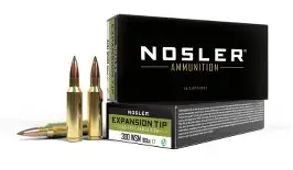NOSLER 300 WSM 180GR LEAD FREE E-TIP AMMO 20RDS