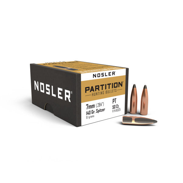 NOSLER 7MM (.284") 140GR PARTITION BULLETS 50CT