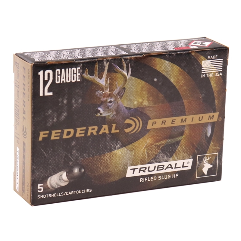 FEDERAL PREMIUM TRUBALL 12GA 3" MAXD 1OZ HP SLUGS 5RDS