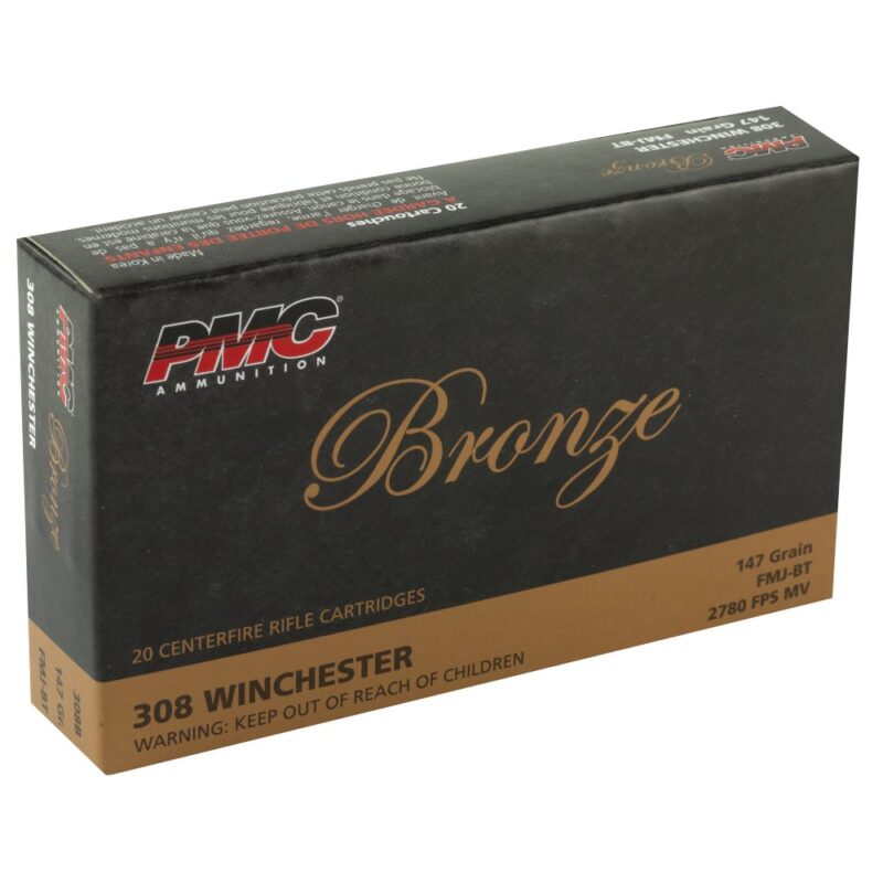 PMC 308 WINCHESTER 147GR FMJ-BT AMMO 20RDS