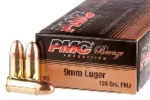 PMC 9MM LUGER 124GR FMJ 1000RD CASE