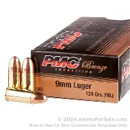 PMC 9MM LUGER 124GR FMJ 1000RD CASE