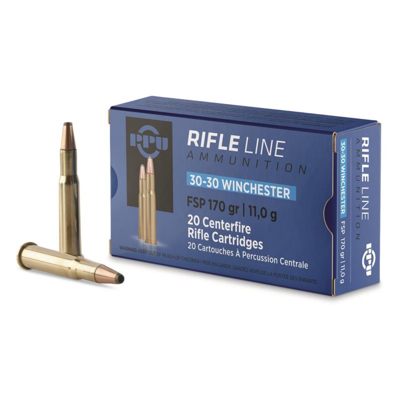 PPU 30-30 WINCHESTER 170gr FSP AMMO 20RDS