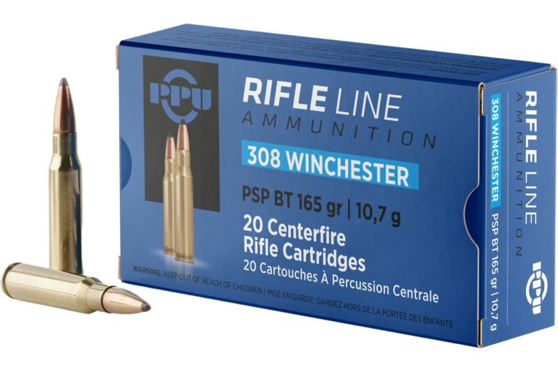 PPU 308 WIN 165GR PSP AMMO 20RDS