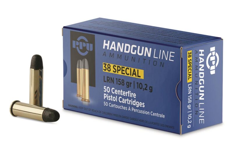 PPU 38 SPECIAL 158GR LRN AMMO 50RDS