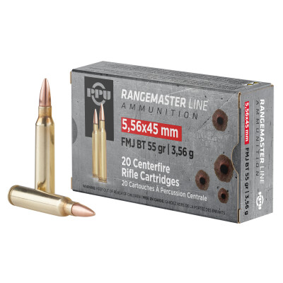 PPU 5.56 55GR FFM RANGEMASTER 20CT