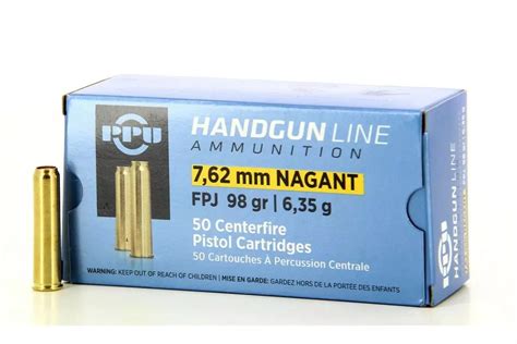 PPU 7.62 NAGANT 98GR JFP AMMO 50CT