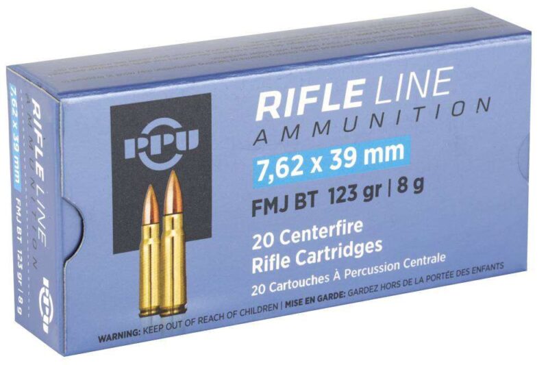 PPU 7.62X39 123GR FMJ
