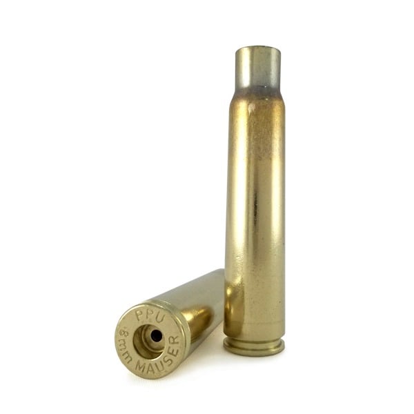 PPU 8MM MAUSER U/P BRASS 50CT