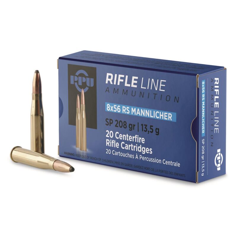 PPU 8X56 MANNLICHER SP 208gr