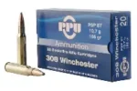 PPU 308 WIN 165GR PSP AMMO 20RDS