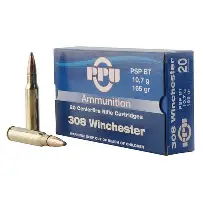PPU 308 WIN 165GR PSP AMMO 20RDS