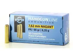 PPU 7.62 NAGANT 98GR JFP AMMO 50CT