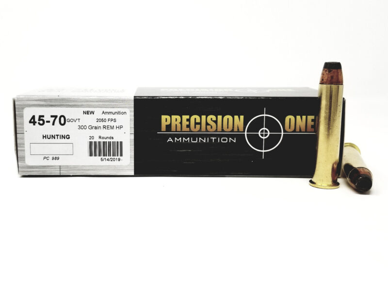 PRECISION ONE 45-70 GOV'T 350GR FP AMMO 20RDS