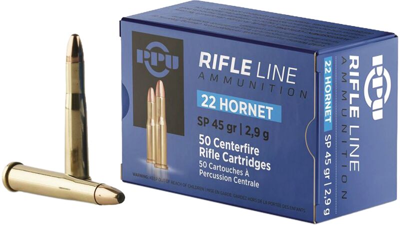 PRVI AMMO 22 HORNET 45GR SP PRVI AMMO 22 HORNET 45GR SP