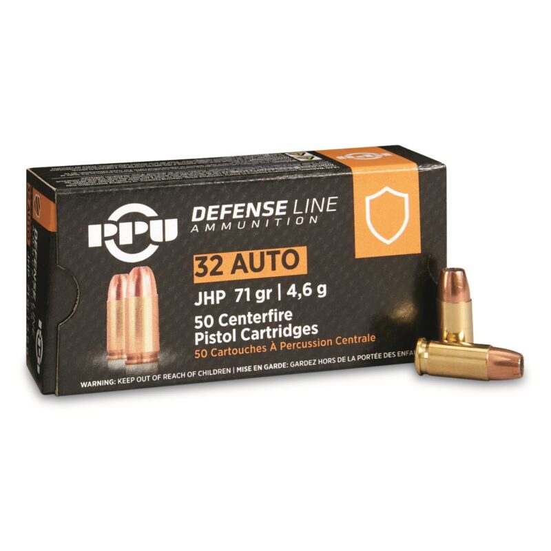 PRVI PARTIZAN 32 ACP 71GR JHP AMMO 50RDS
