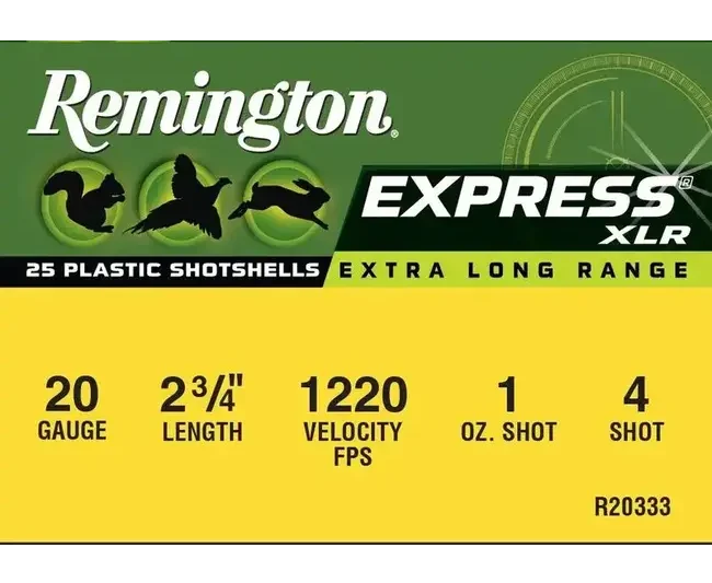 REM AMMO 20GA 2.75" 1220FPS 1OZ #4