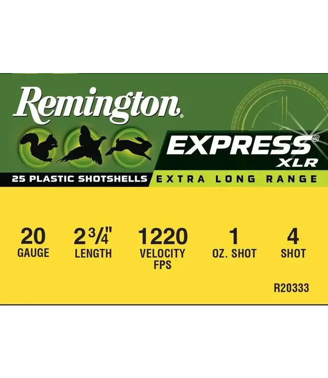 REM AMMO 20GA 2.75" 1220FPS 1OZ #4