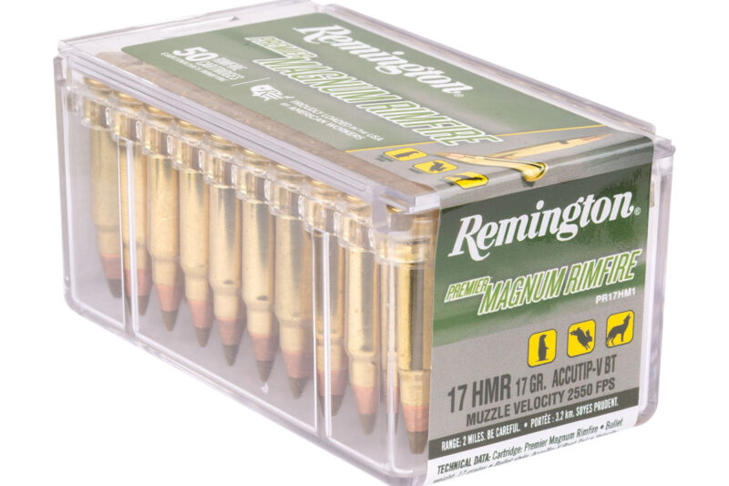 REMINGTON 17 HMR 17GR ACCUTIP-V BOAT TAIL AMMO 40RDS