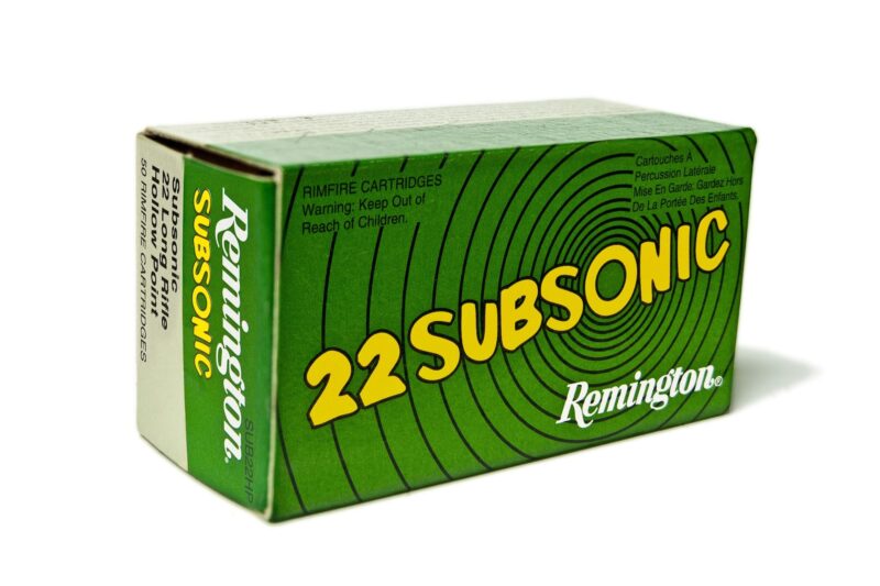 REMINGTON 22LR SUBSONIC 38GR HP AMMO 50RDS
