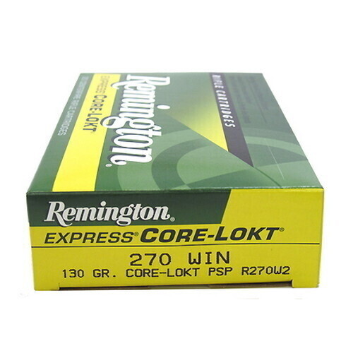 REMINGTON CORE LOKT 270 WINCHESTER 130GR PSP AMMO 20RDS REMINGTON CORE LOKT 270 WINCHESTER 130GR PSP AMMO 20RDS