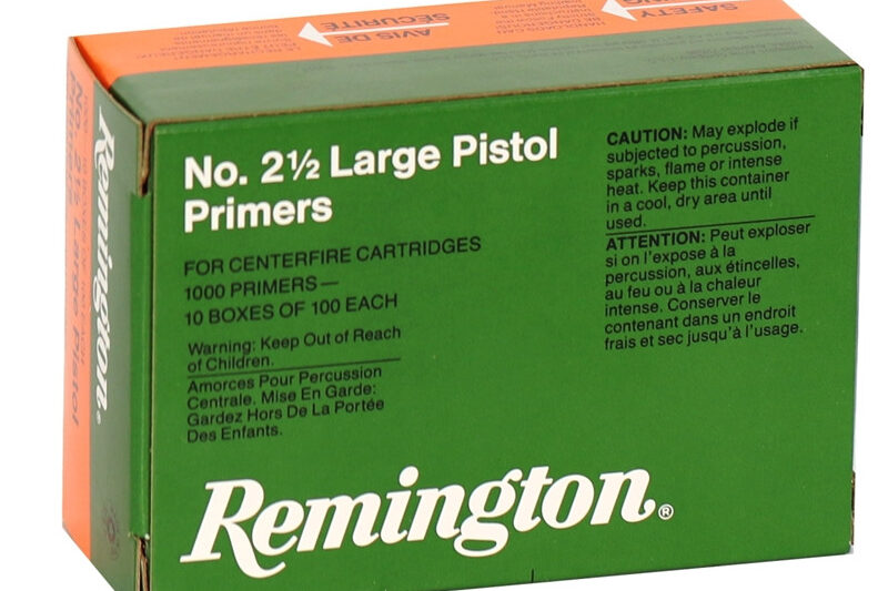 REMINGTON NO. 2-1/2 LARGE PISTOL PRIMERS 1000CT