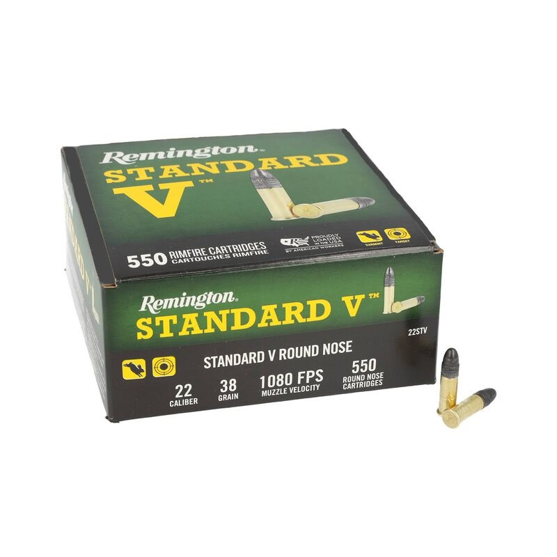 REMINGTON STANDARD V 22 38GR RN AMMO 550CT