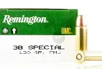 REMINGTON 38 SPECIAL 130GR FMJ AMMO 50CT