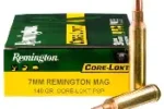 REMINGTON 7MM REM MAG 140GR CORE LOKT PSP AMMO 20CT