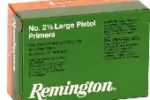 REMINGTON NO. 2-1/2 LARGE PISTOL PRIMERS 1000CT