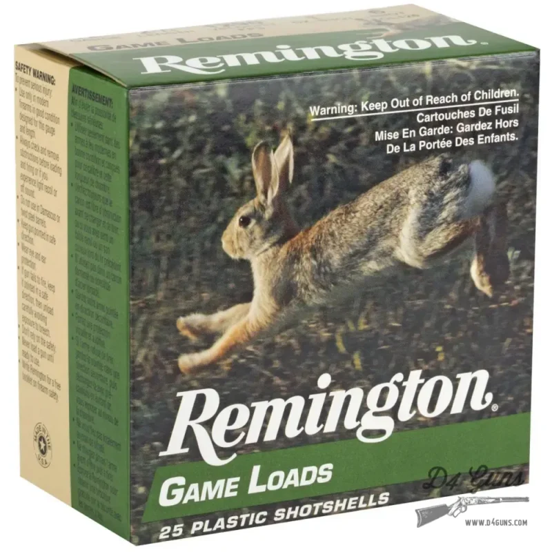 REMINGTON GAME LOADS 12GA 2.75" 1OZ 1290FPS #6 AMMO 25RDS