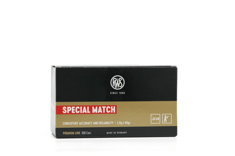 RWS SPECIAL MATCH 22LR 40GR AMMO 500CT