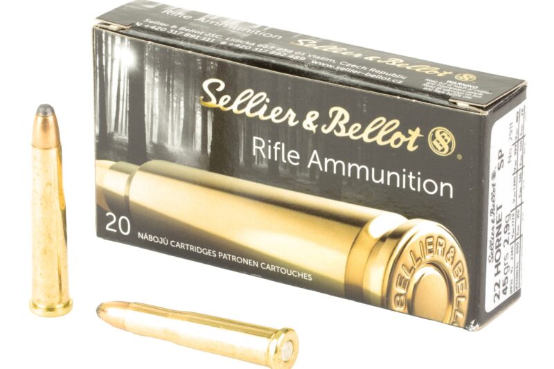 S&B 22 HORNET 45GR AMMO 20RDS S&B 22 HORNET 45GR AMMO 20RDS