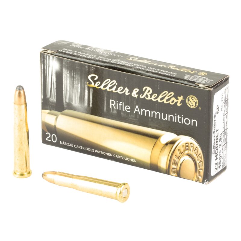 S&B 22 HORNET 45GR AMMO 20RDS