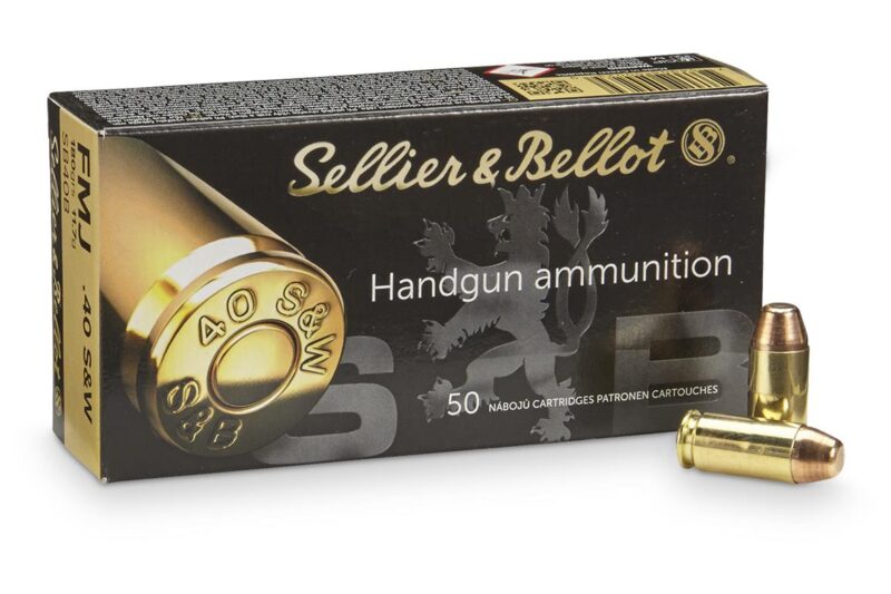 S&B 40 S&W 180gr FMJ AMMO 50CT