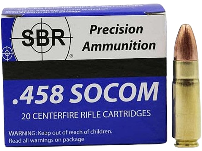SBR 458 SOCOM 350gr FMJ