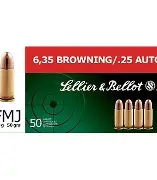 S&B AMMO 25 ACP 50GR AMMO 50CT