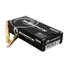SCORPION 300 BLACKOUT 220GR SUBSONIC AMMO 20RDS SCORPION 300 BLACKOUT 220GR SUBSONIC AMMO 20RDS
