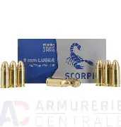 SCORPIO 9MM 124GR FMJ AMMO 50RDS