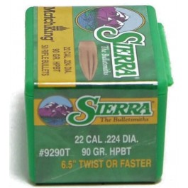 SIERRA MATCHKING 22CAL (.224") 95GR HPBT 100CT